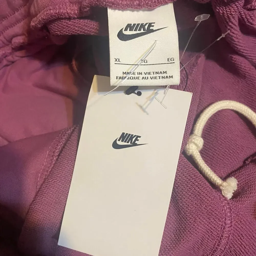 Nike Bordeaux Purple Flower Jogger Sweatpants Size XL